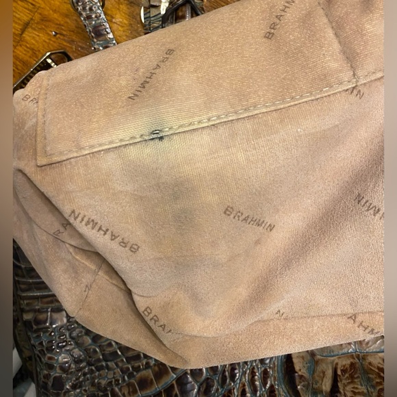 Brahmin Crocodile-Embossed Shoulder Bag - Picture 13 of 15